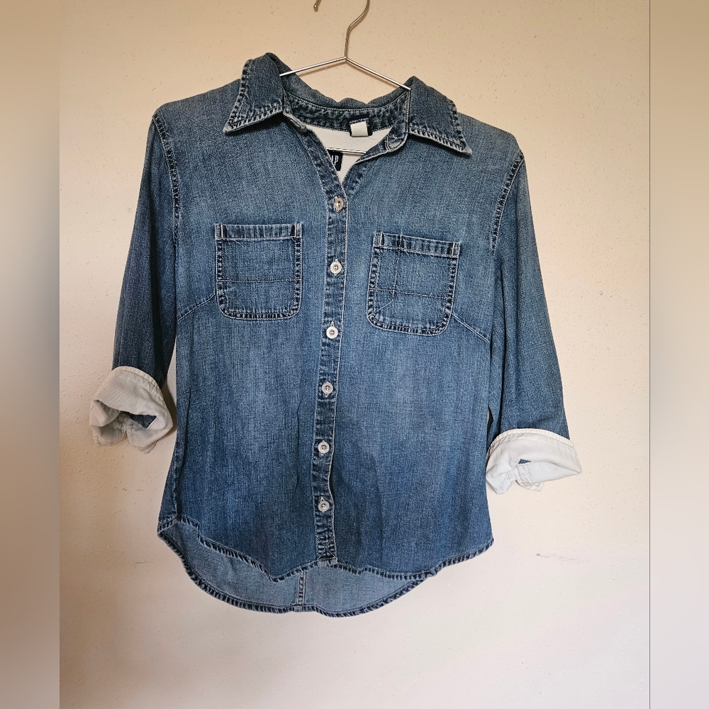 Jean Jacket with 3/4 quarter Sleeves